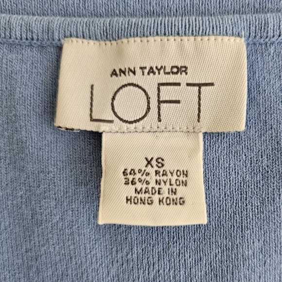 Ann Taylor Loft Cardigan & Sleeveless Top Set | Pre-Loved | XS | Bluish Gray - Picture 14 of 16